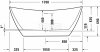 DURAVIT Wanna akrylowa wolnostojąca owalna DuraVato 1700 780 x 690 mm biały | 700571000000000